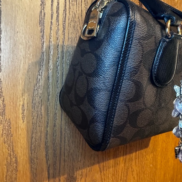 COACH F34084 SIGNATURE MINI BENNETT SATCHEL LIGHT GOLD/BROWN/BLACK - Picture 3 of 14